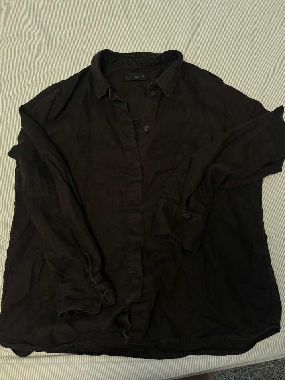 Zara linen set -chocolate brown - Elastic Waist - Picture 8 of 9